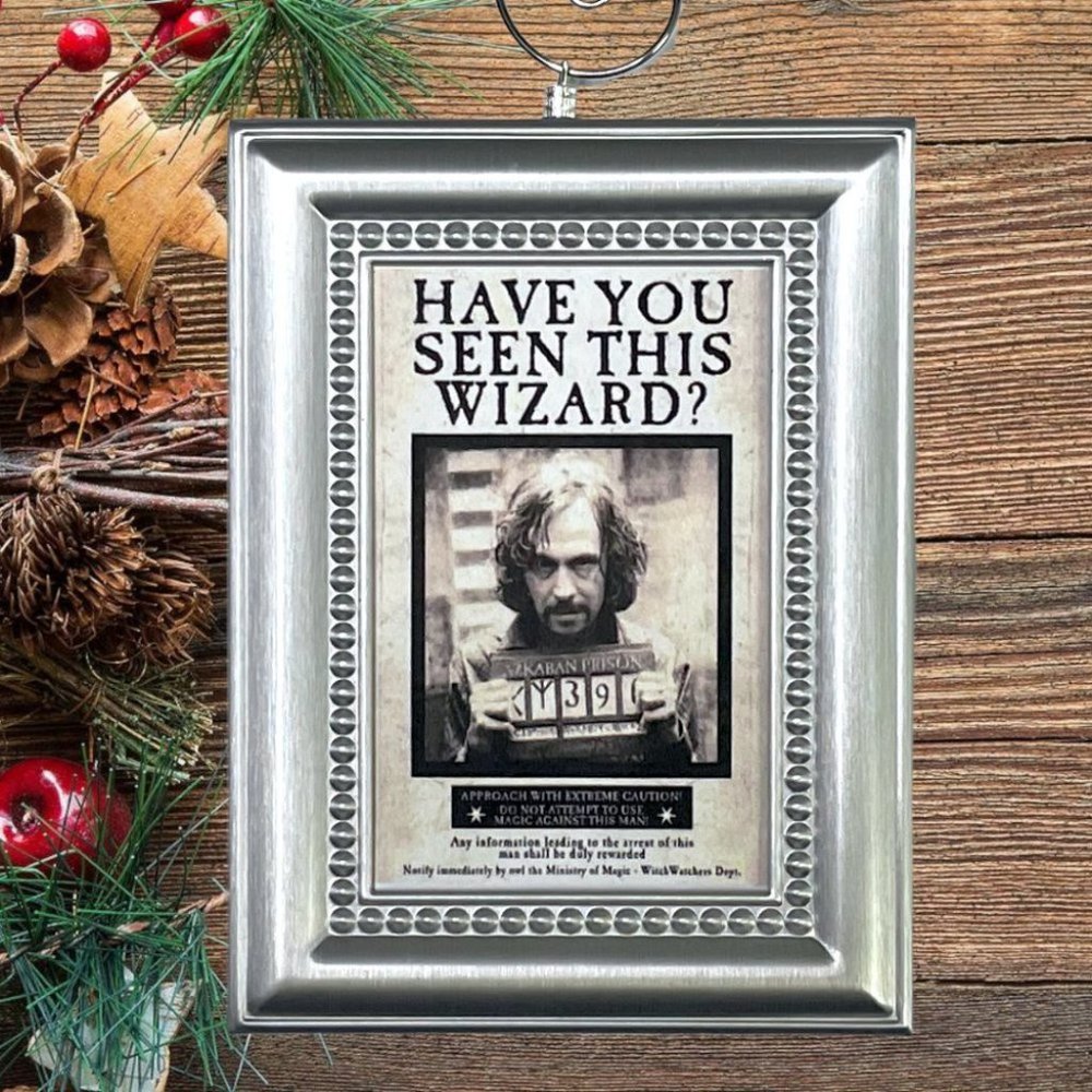 Harry Potter Sirius Black Azkaban Wanted Poster Christmas Tree Ornament